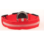 Nylon Pet Dog Collar LED Light Night Safety Pets