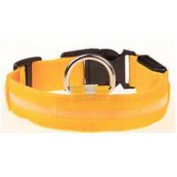 Nylon Pet Dog Collar LED Light Night Safety Pets