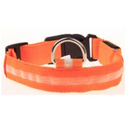 Nylon Pet Dog Collar LED Light Night Safety Pets