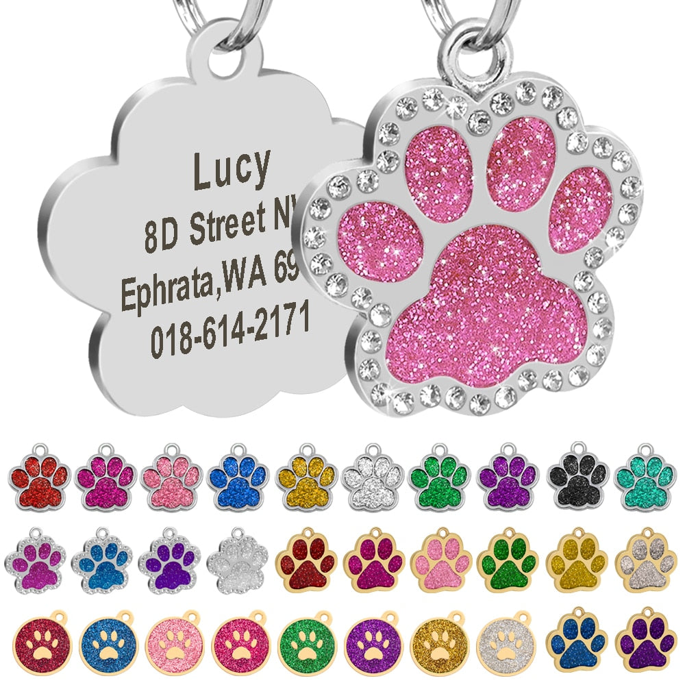 Pet Dog ID Tag Personalized Cat Puppy ID Tag Pet Dog Collar