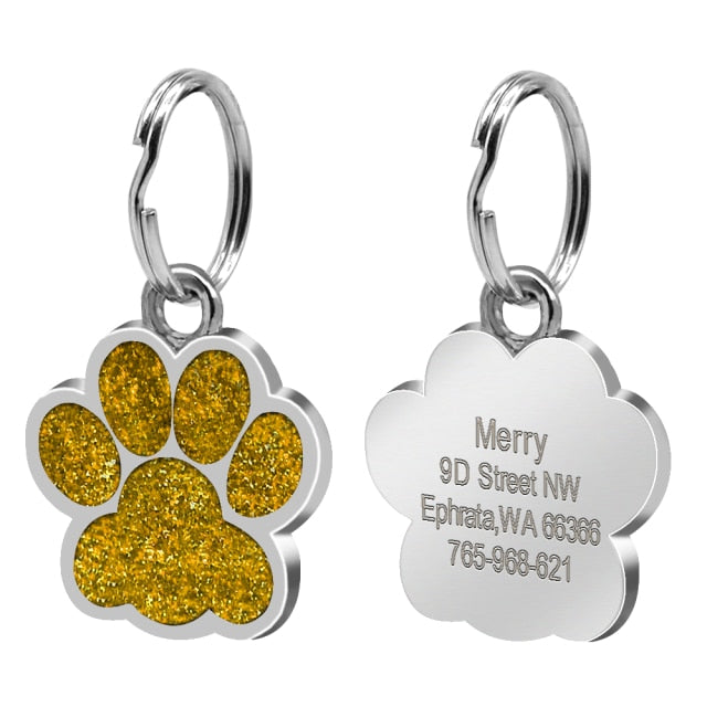 Pet Dog ID Tag Personalized Cat Puppy ID Tag Pet Dog Collar