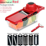 Vegetable Cutter 8 In 1 6 Dicing Blades Slicer Shredder