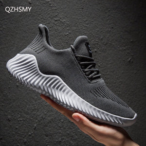 Breathable White Trendy Sneakers Men