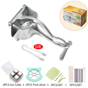 Manual Juice Squeezer Aluminum Alloy Hand Pressure