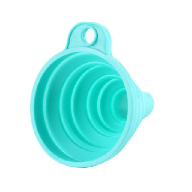 Mini Silicone Folding Funnels Foldable