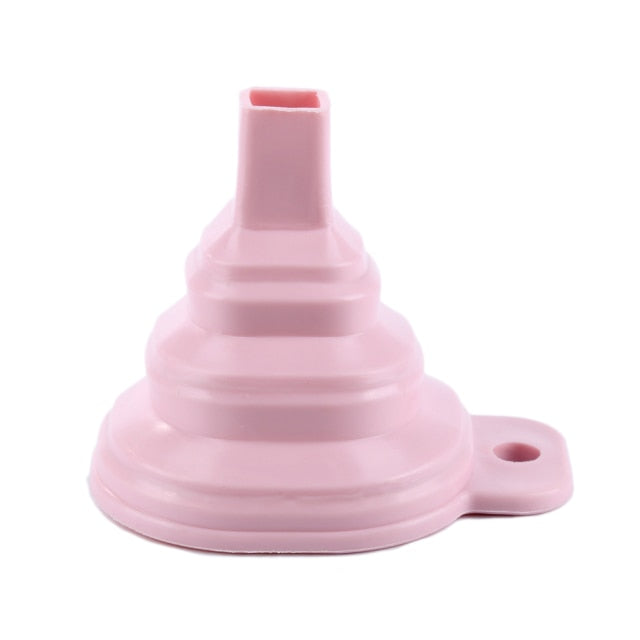 Mini Silicone Folding Funnels Foldable