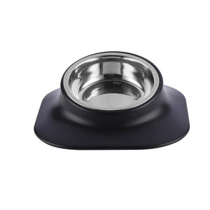 Pet Dog Bowl Puppy Cat Feeding Stainless Steel Dish Pet