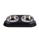 Pet Dog Bowl Puppy Cat Feeding Stainless Steel Dish Pet